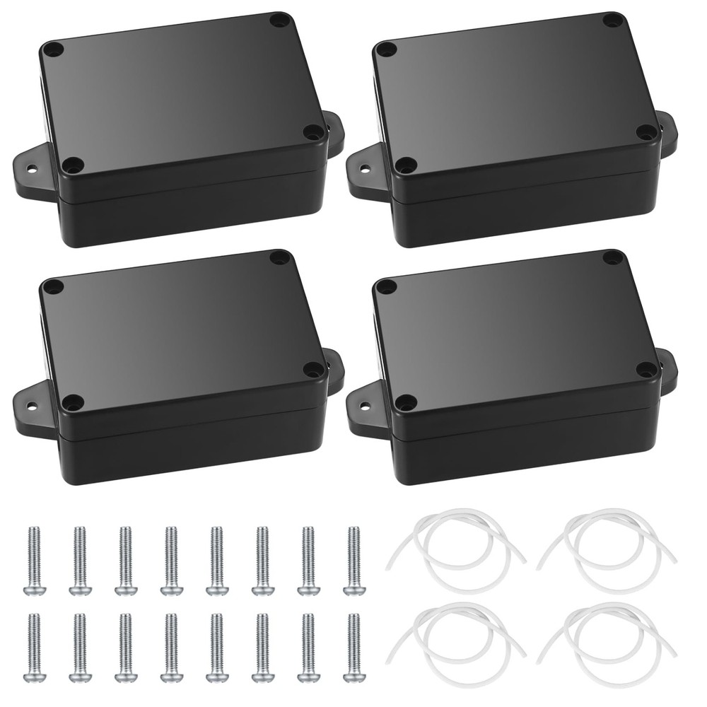 Project Box, 4Pcs Junction Boxes, IP65 Waterproof Electrical Boxes, ABS Plastic