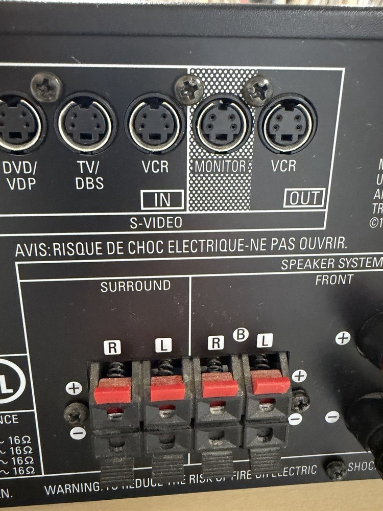 Denon AVR-1601 Precision Surround Sound Receiver With Remote Control Bundle