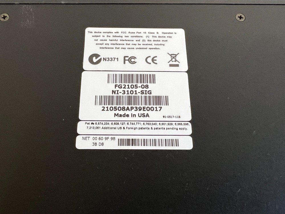 AMX FG2105-08 Netlinx Integrated Controller