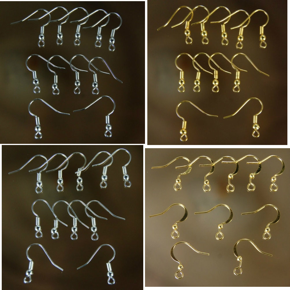 earring wire 100pcs ---- 6 differents pick the color