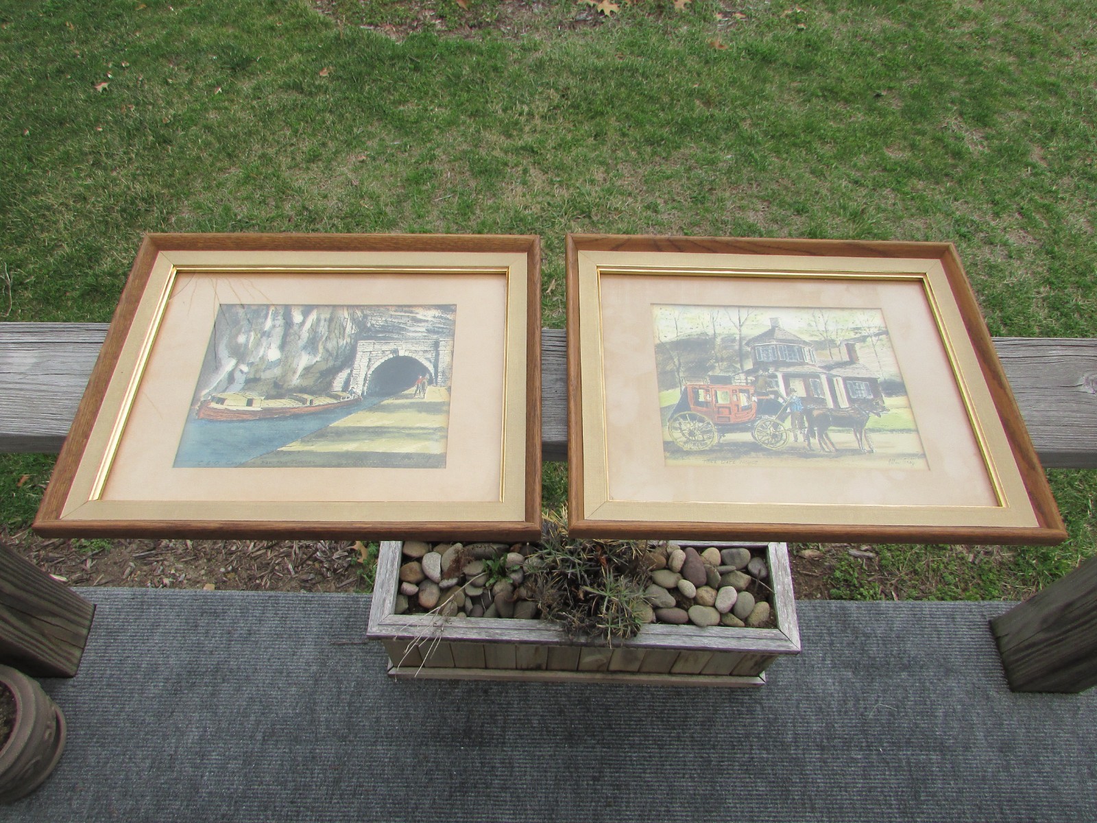 Vintage 1976 Bicentennial Prints by Allan Gray- Toll Gate House / Paw Paw Tunnel