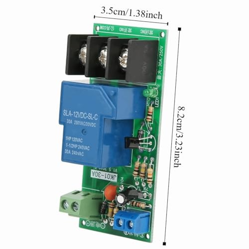 DC 12V Timer Relay Module 0-60min Delay Switch – 30A Load 250V AC/30V DC for