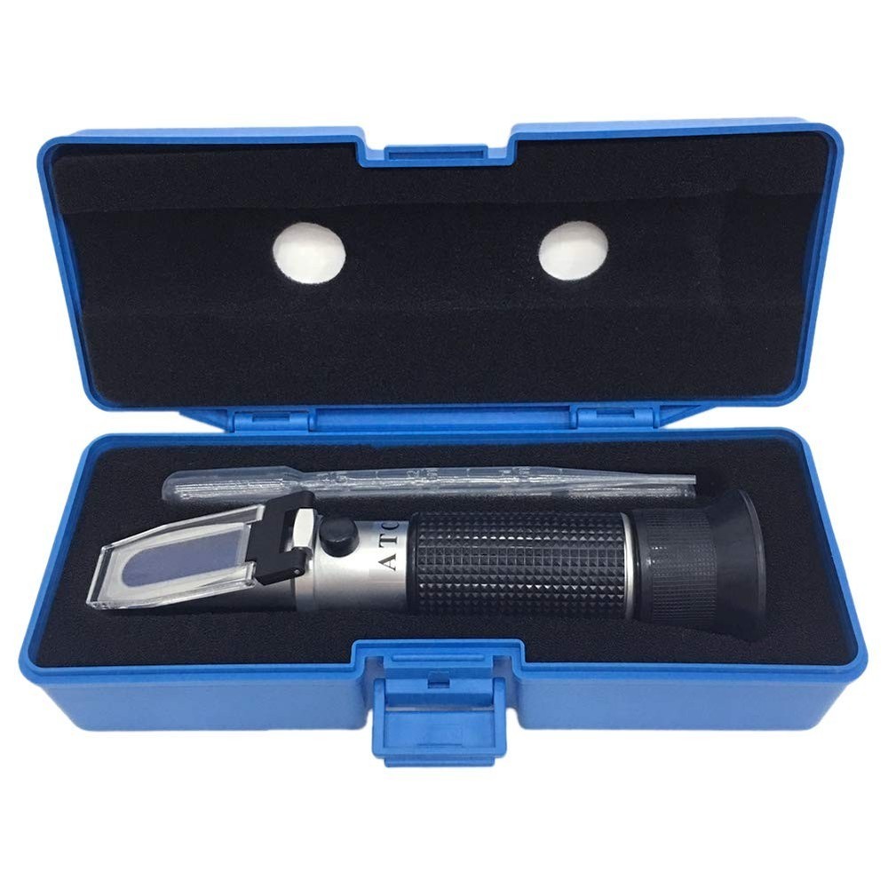 Brix Refractometer with ATC, Dual Scale - Specific Gravity & Brix, Hydrometer...