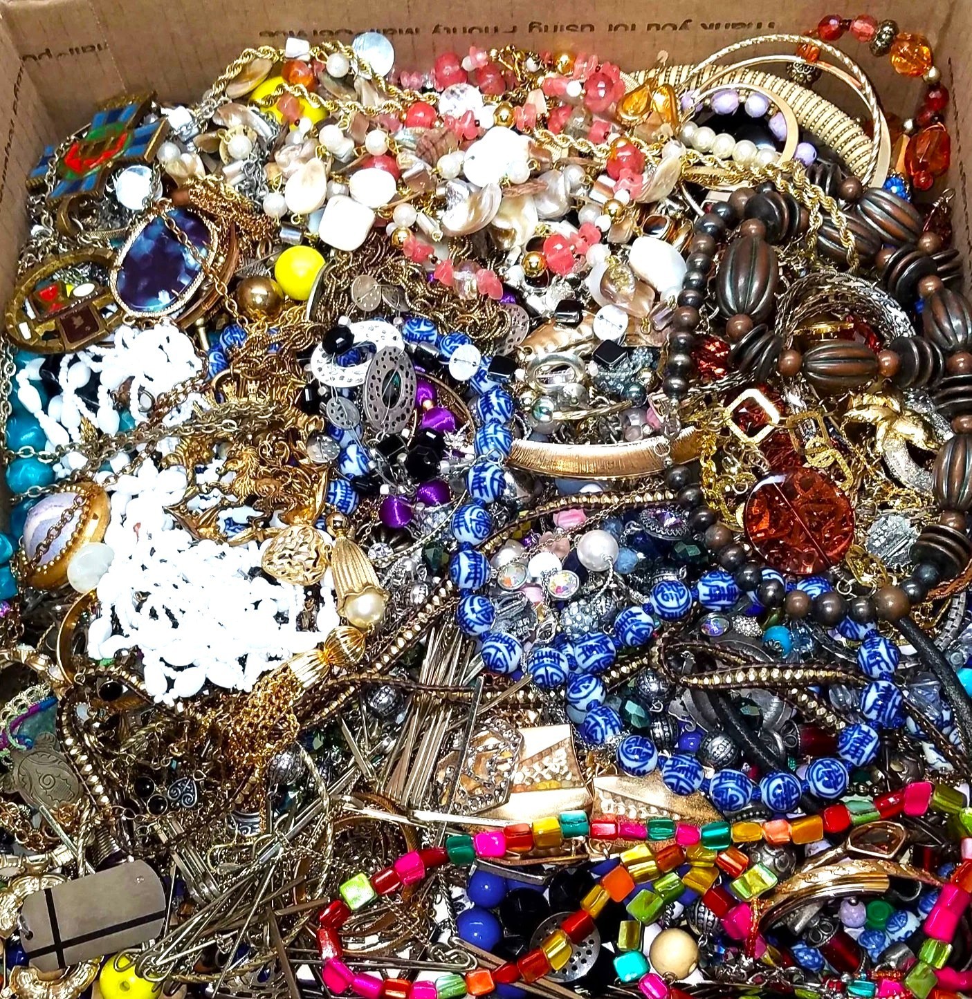 3 Pounds 3 Lbs Old Unsearched Jewelry Lot VTG & Now Junk & Wear & Resell Tangled