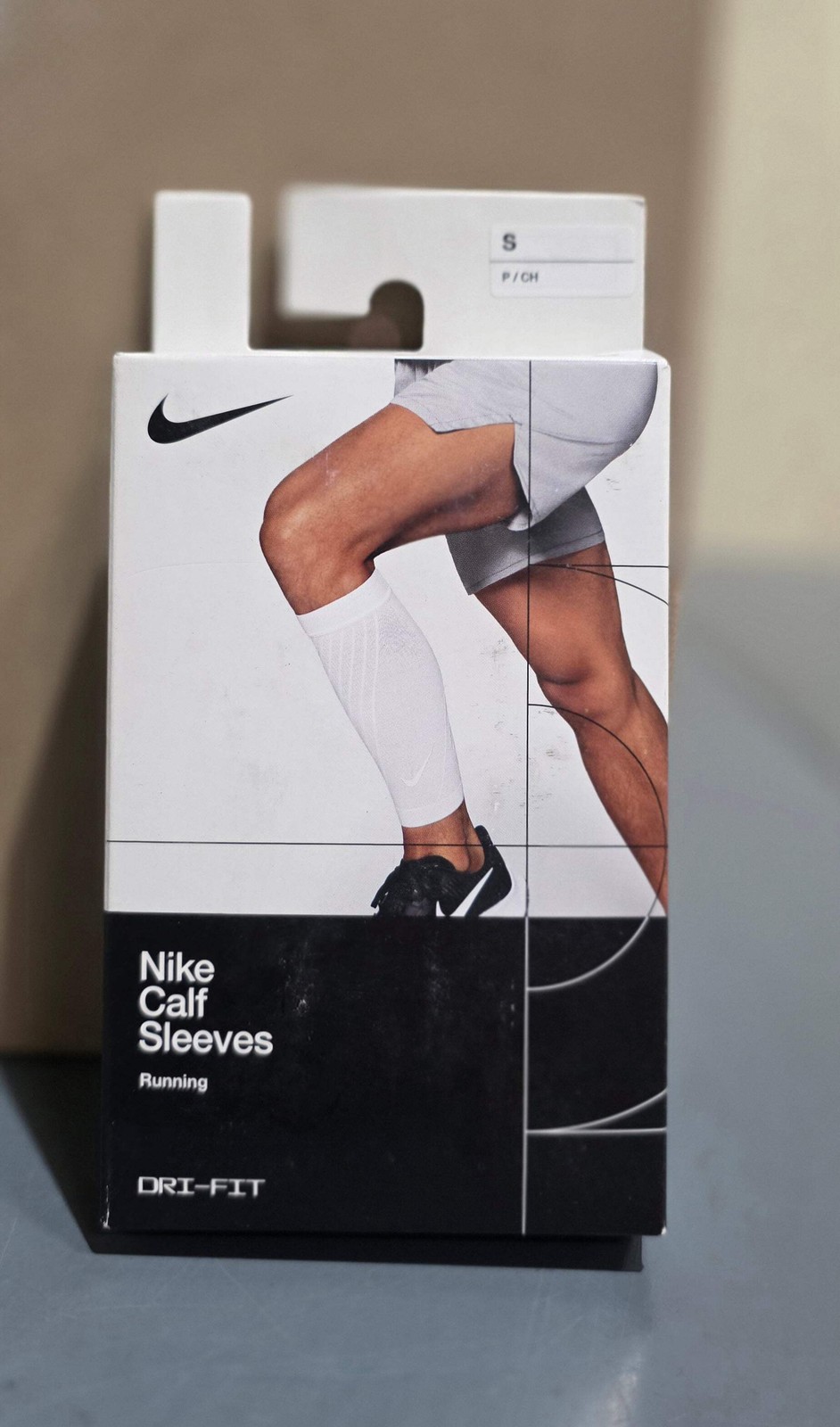 Nike Unisex Calf Sleeves - White, Small & Medium - SALE