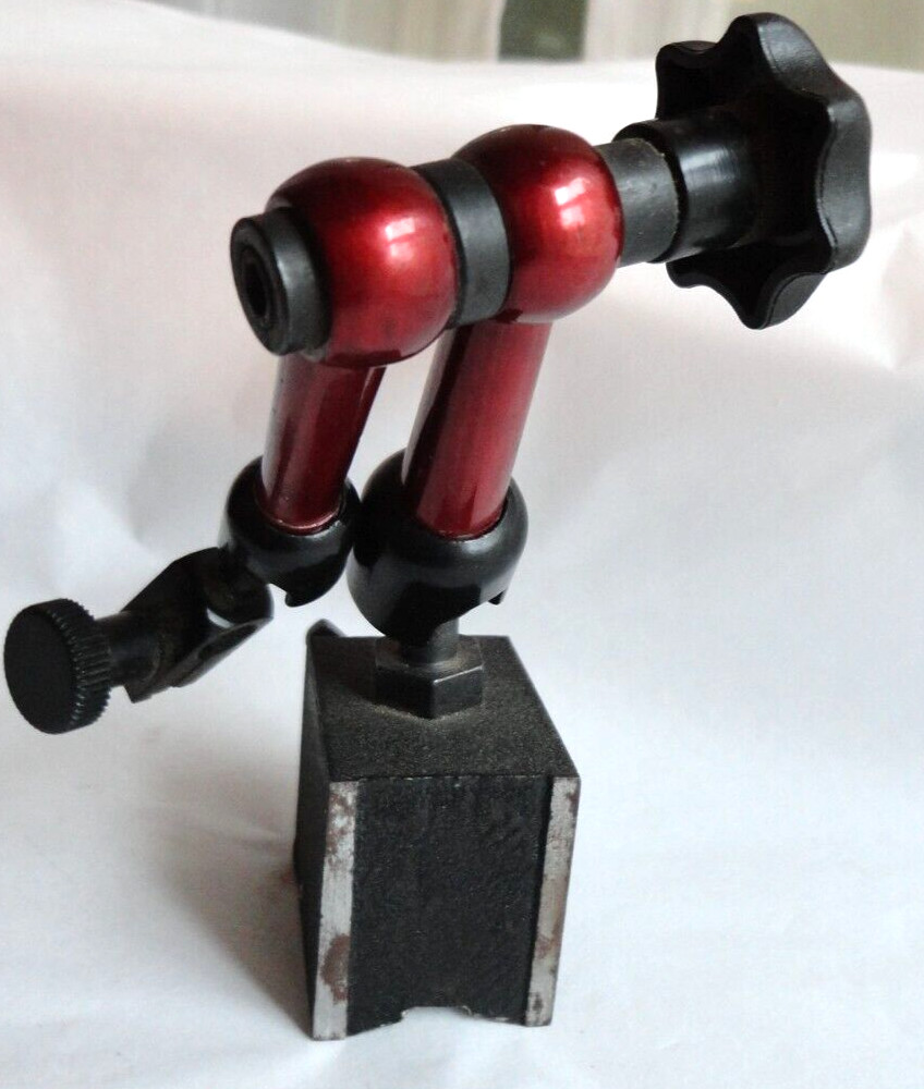 Magnetic Base Adjustable Metal Test Indicator Holder Digital Level 7-3/4"
