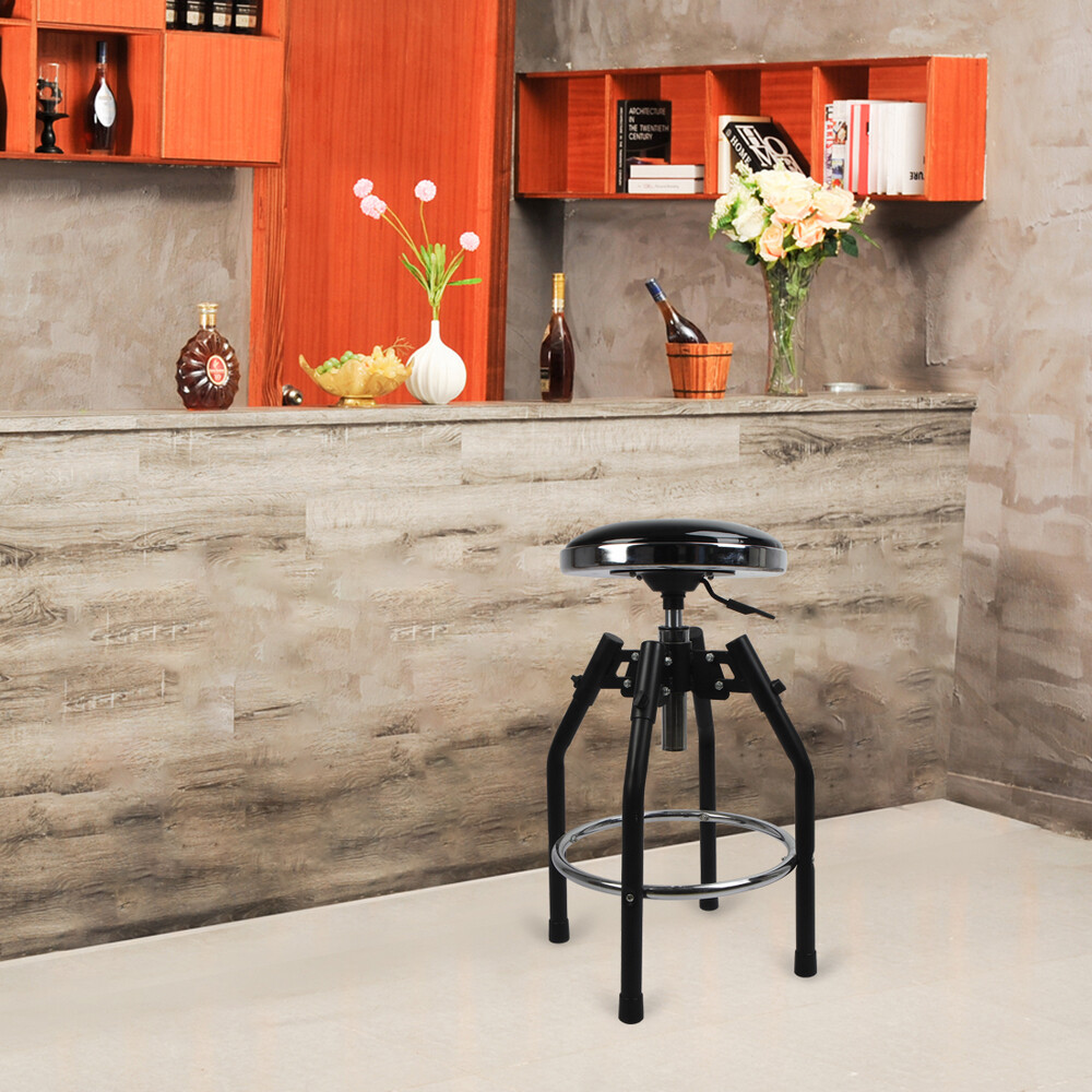 Adjustable 29-34-in Swivel Bar Stool Work Seat Hydraulic Shop Stool 330 LBS Seat