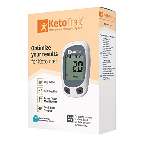 Keto Blood Ketone Testing Kit - 1 Meter, 10 Strips, Lancing Device & Lancets