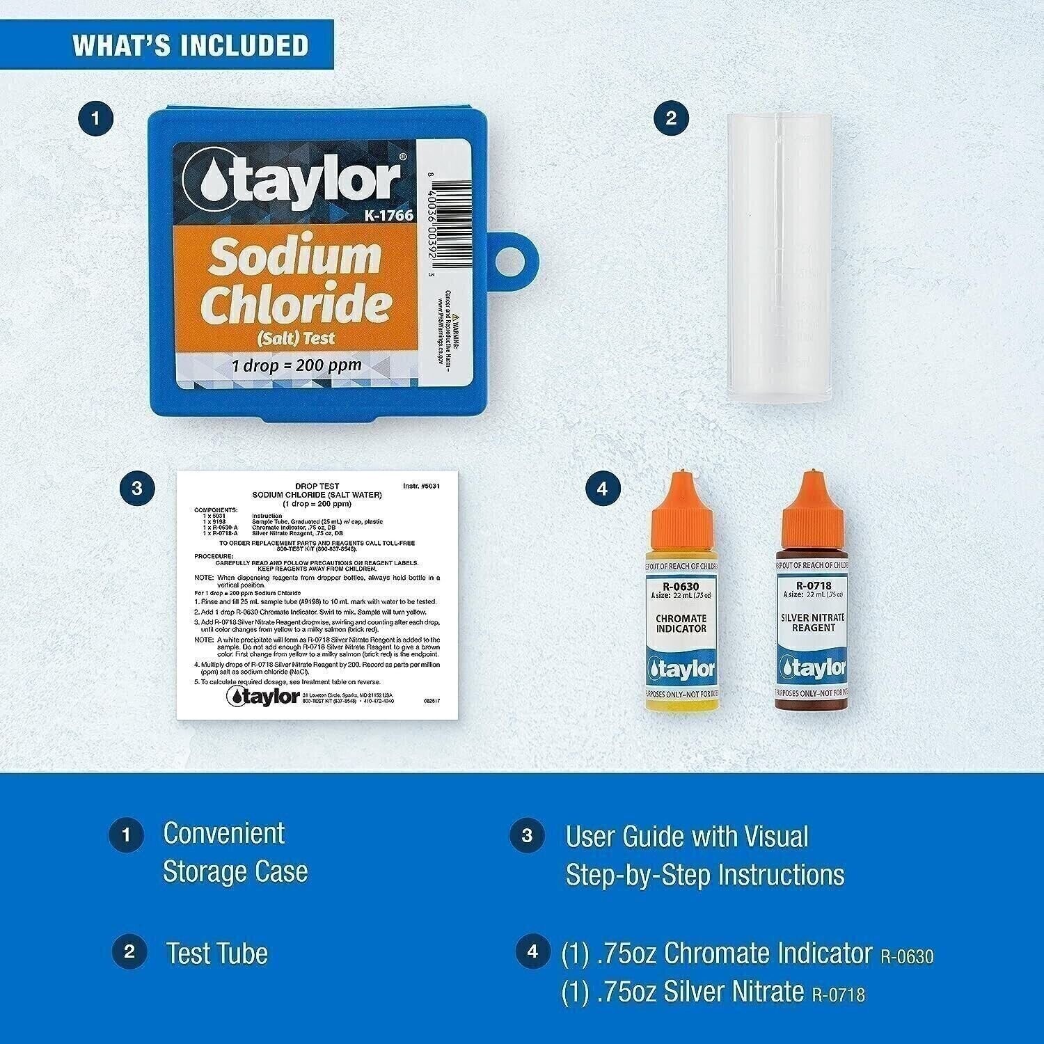 TAYLOR SALT TEST KIT K-1766