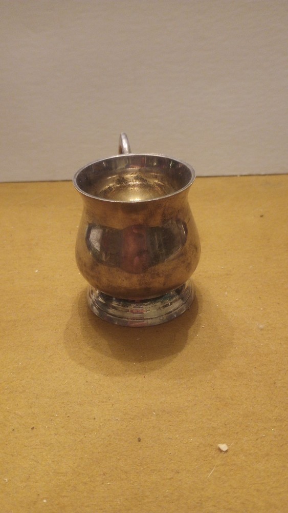 Vintage Crosby EPNS A1 India Footed/Handled Baby Cup NICE!!