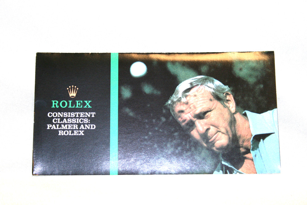 Rare Rolex Oyster 1987 Arnold Palmer Pamphlet - Consistent Classics