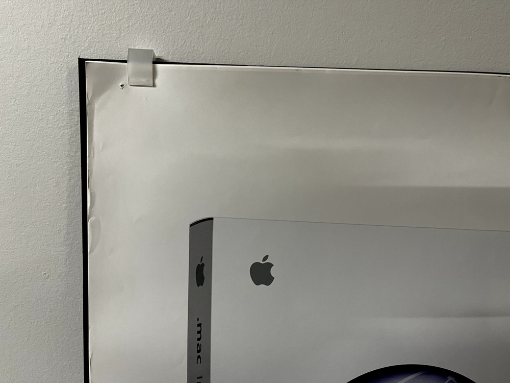 Vintage, Very Rare Apple Computer .mac Internet essentials Displayed Poster 2003