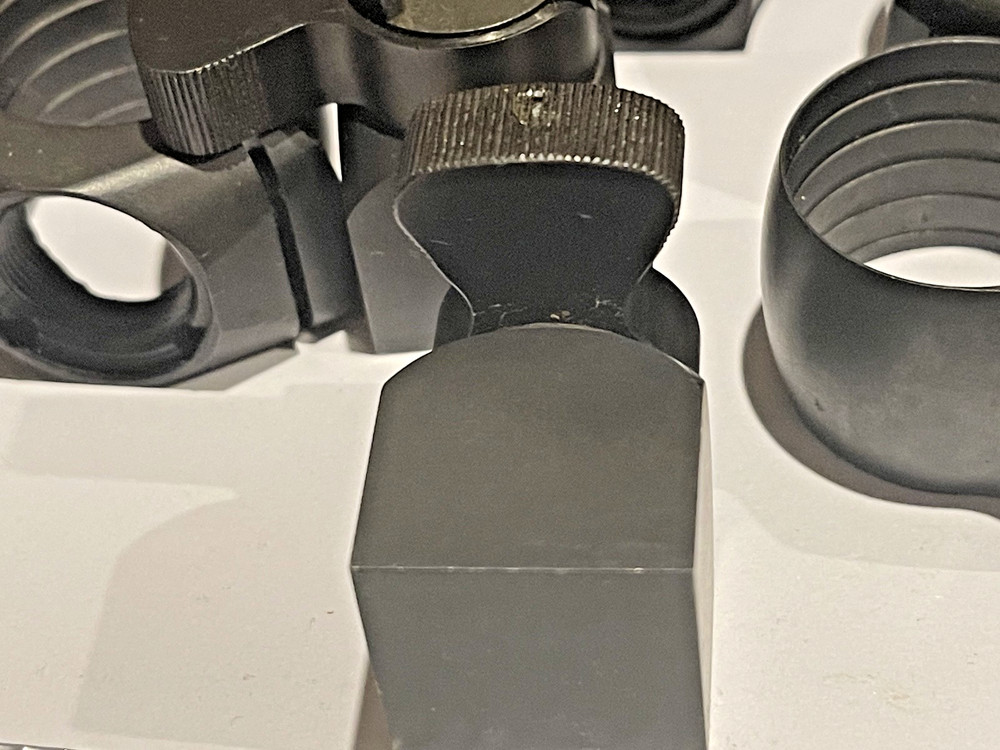 GERMAN RECKNAGEL RIFLE SCOPE OBJECTIVE CLAW MOUNTS QUICK RELEASE UNUSED CUSTOM