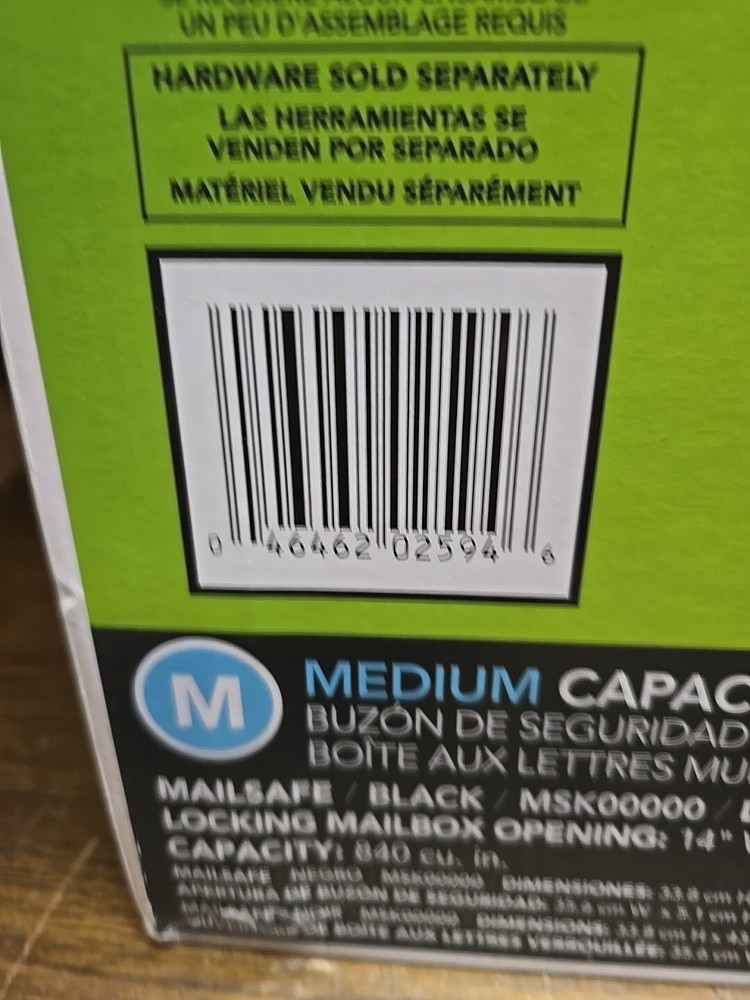 Gibraltar Wall-Mount Locking Mailbox - Black (MSK00000)