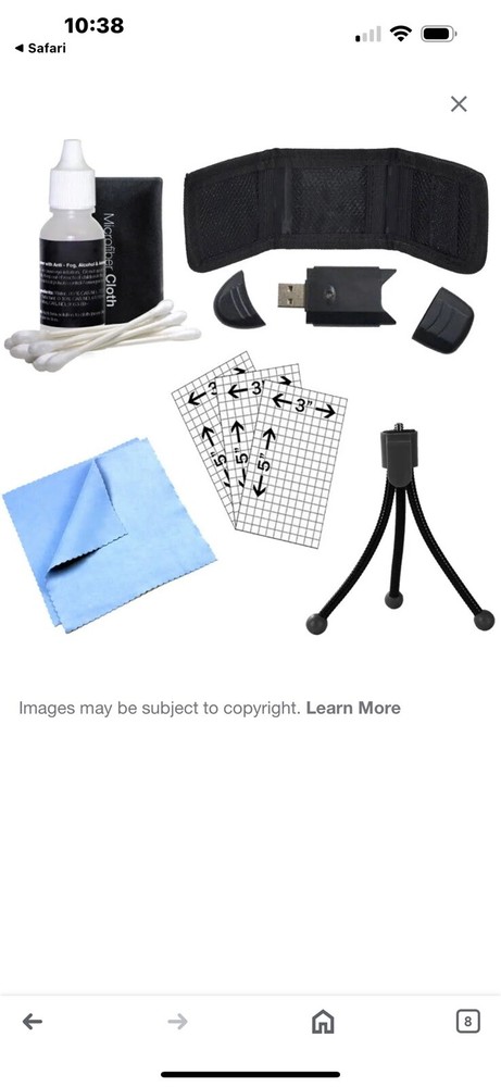 General Brand Memory Card Reader, Card Wallet, Mini Tripod, and More