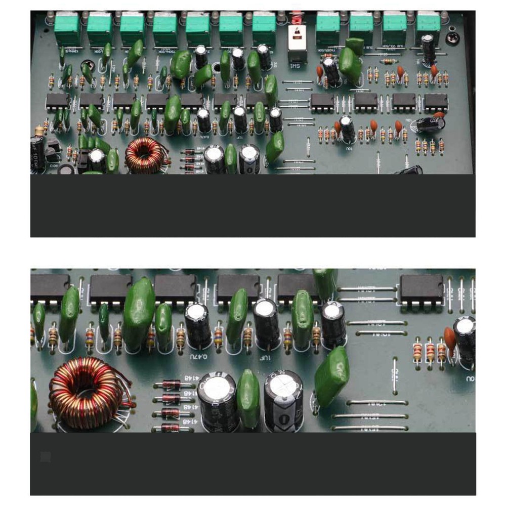 7 Band Equalizer DSP Chip CD AUX Inputs Subwoofer Output Crossover Amplifier