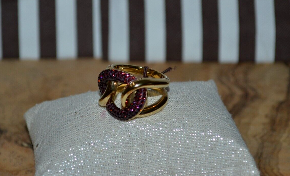 Henri Bendel Pave Link Ring - You Pick Size