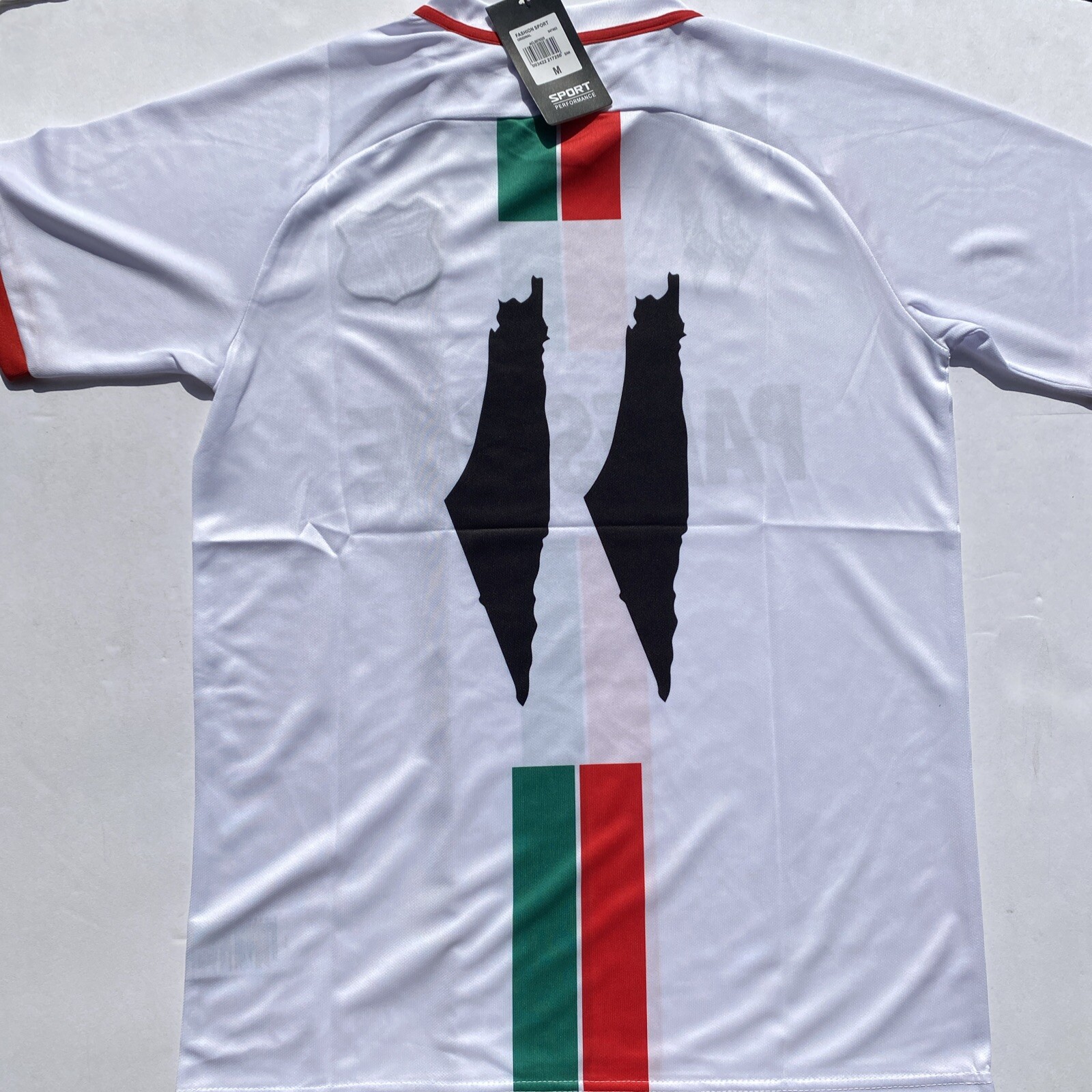 White Palestine Football Shirt/Jersey 23-34 Size Medium