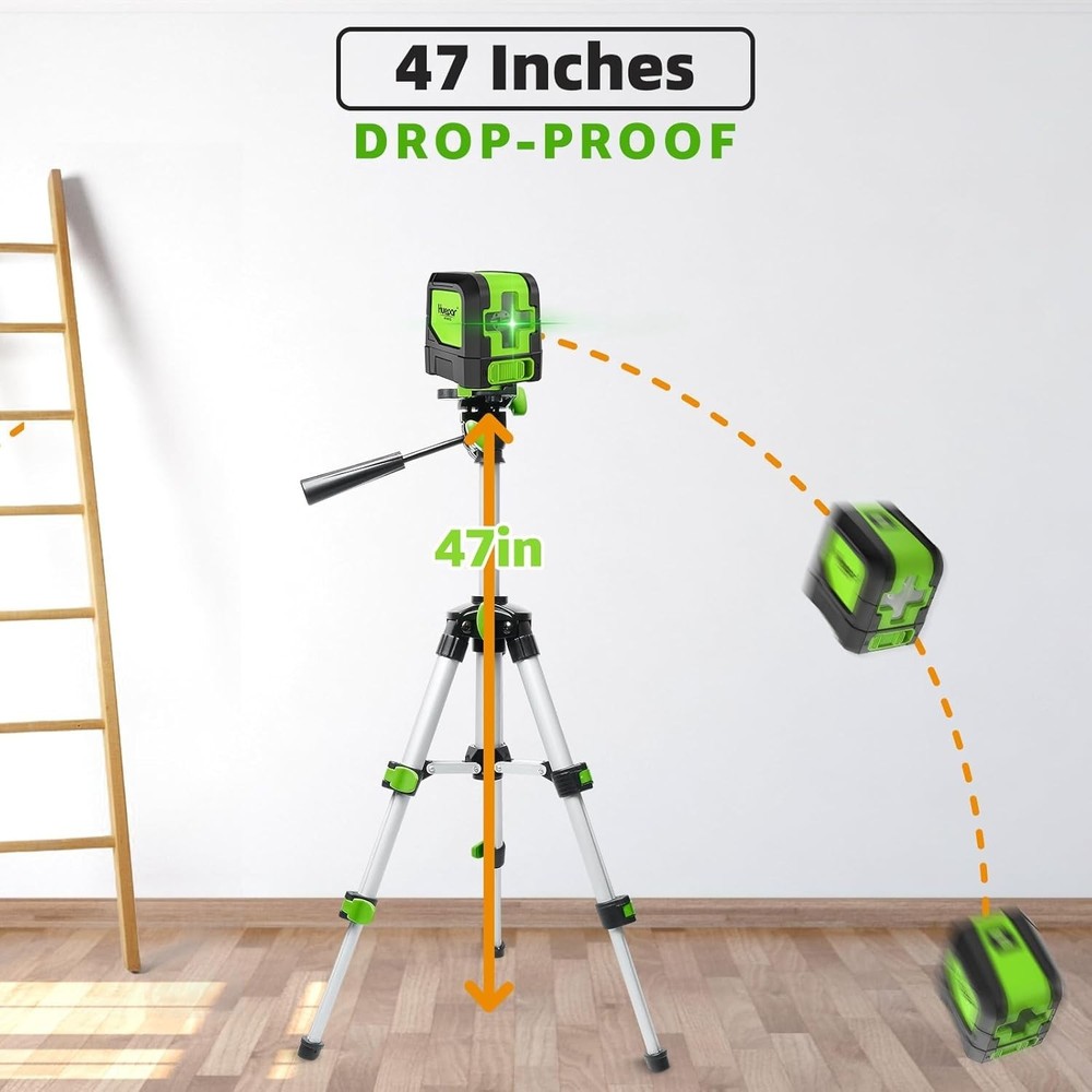 100ft Self-Leveling Green Laser Level with Magnetic Base for Perfect Alignment
