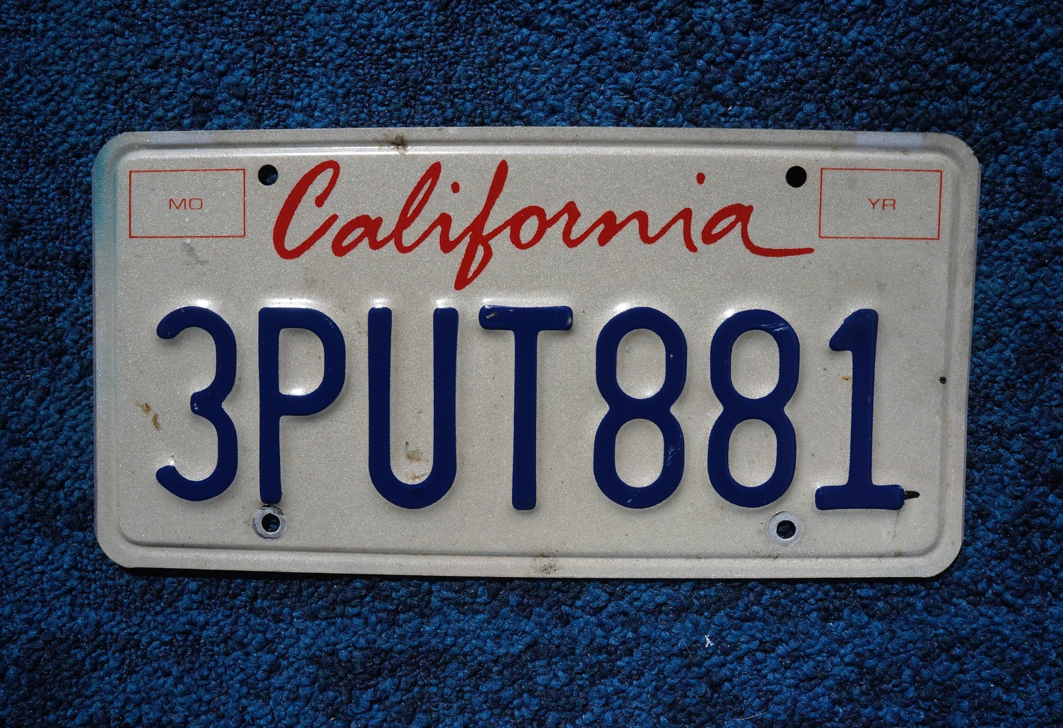2020 CALIFORNIA License Plate