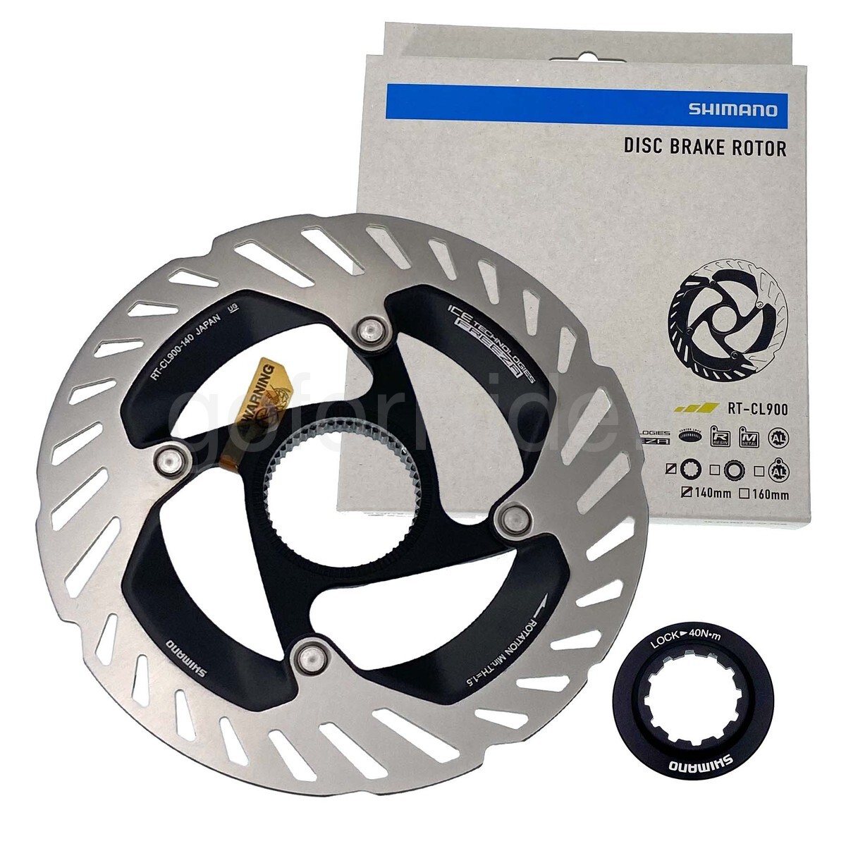 Shimano DURA-ACE R9200 RT-CL900 Center Lock Disc Rotor 160 or 140mm,w/Lockring