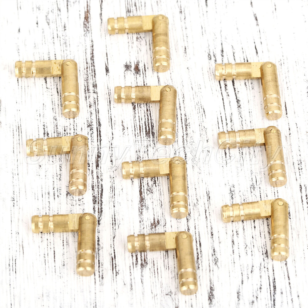 10x Retro Box Mini Case Hidden Hinges Invisible Concealed Barrel Drawer Hinges