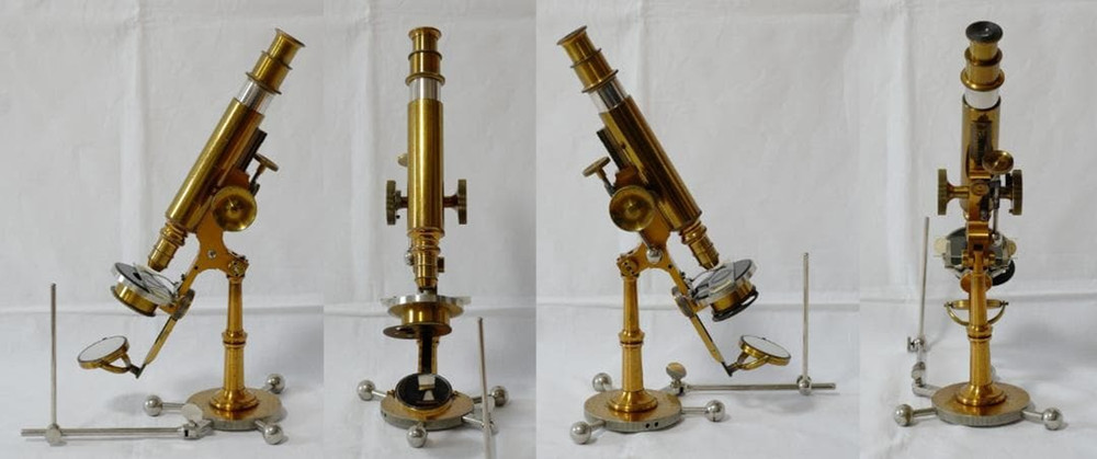Antique Microscope Bausch & Lomb Griffith Club Model Microscope