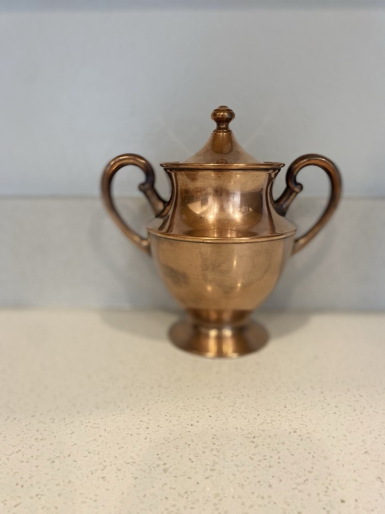 1914 Copper ware Sugar Bowl Vintage Antique