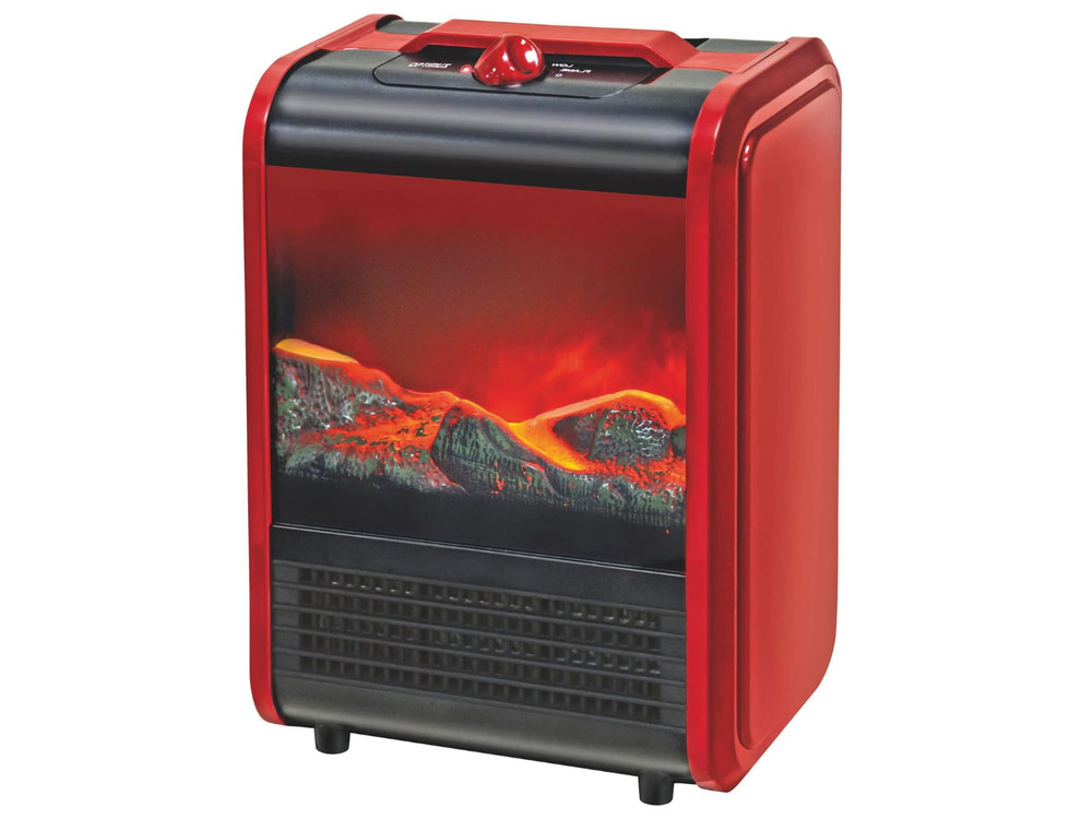 Flame Effect Mini-Fireplace Heater,2 Heat Settings- FreeShipping