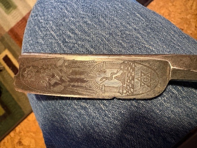 Wade & Butcher Masonic Straight Razor