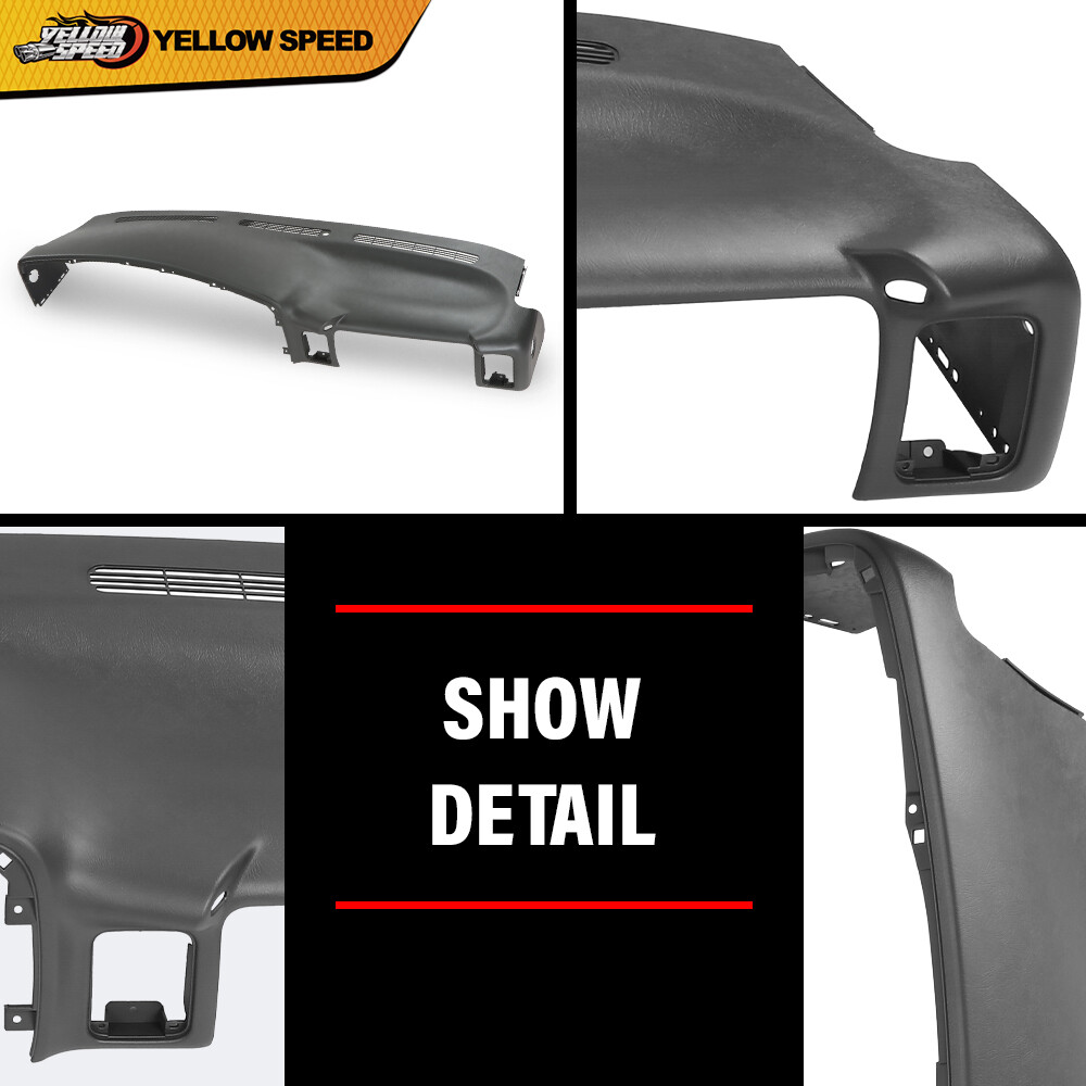 Fits 1999-2006 Chevy Silverado Sierra Molded Dash Cover Cap Board Overlay Gray
