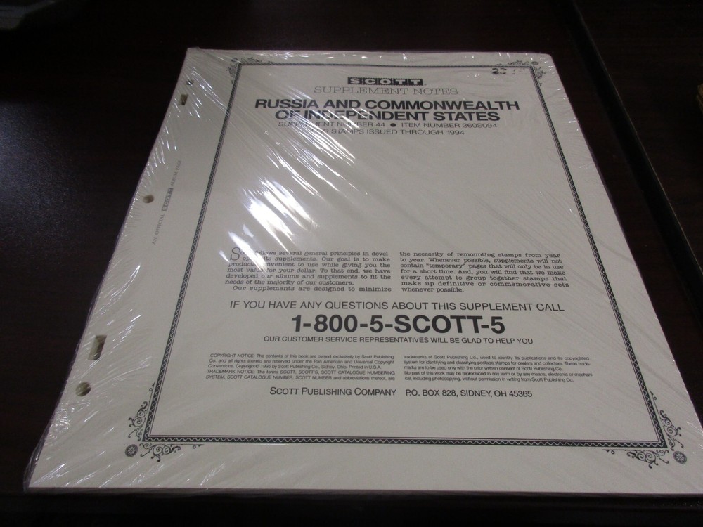 "SCOTT" RUSSIA AND COMMONWEALTH OF INDEPENDENT STATES  W/FREE SHIPPING!!