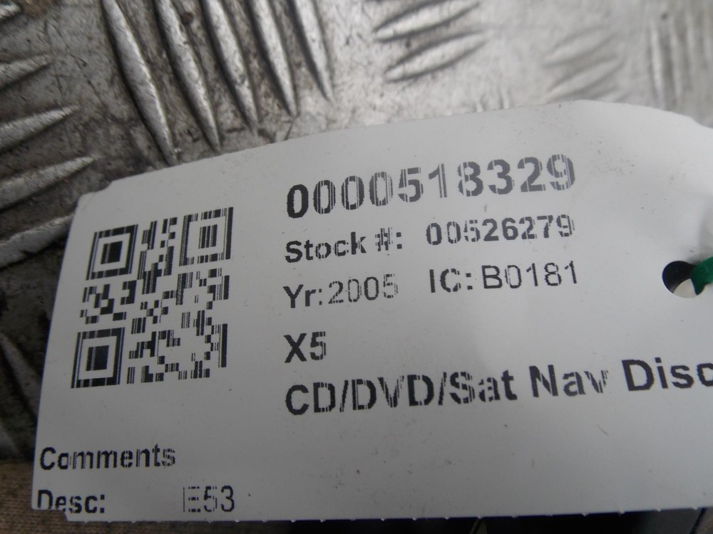 Bmw X5 Radio Cd Player/Dvd/Sat Nav Disc Unit No Code E53 1997-2007r