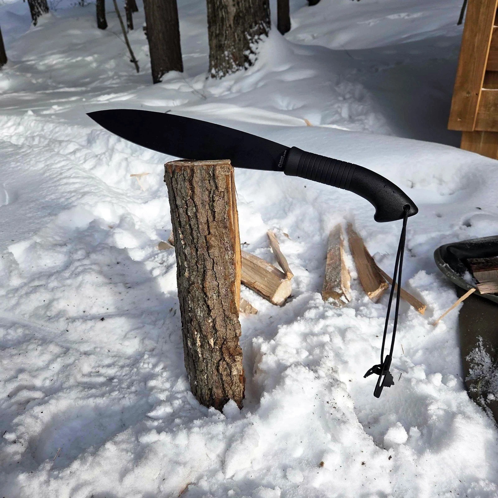 BattlSpear Fixed Blade Machete Hunting Survival Knife by Doug Marcaida