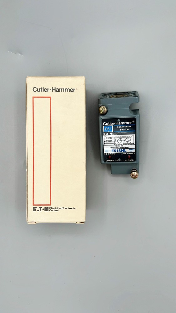 NIB - EATON E51SNL Cutler Hammer, Inductive Proximity, E51 LIMIT SWITCH