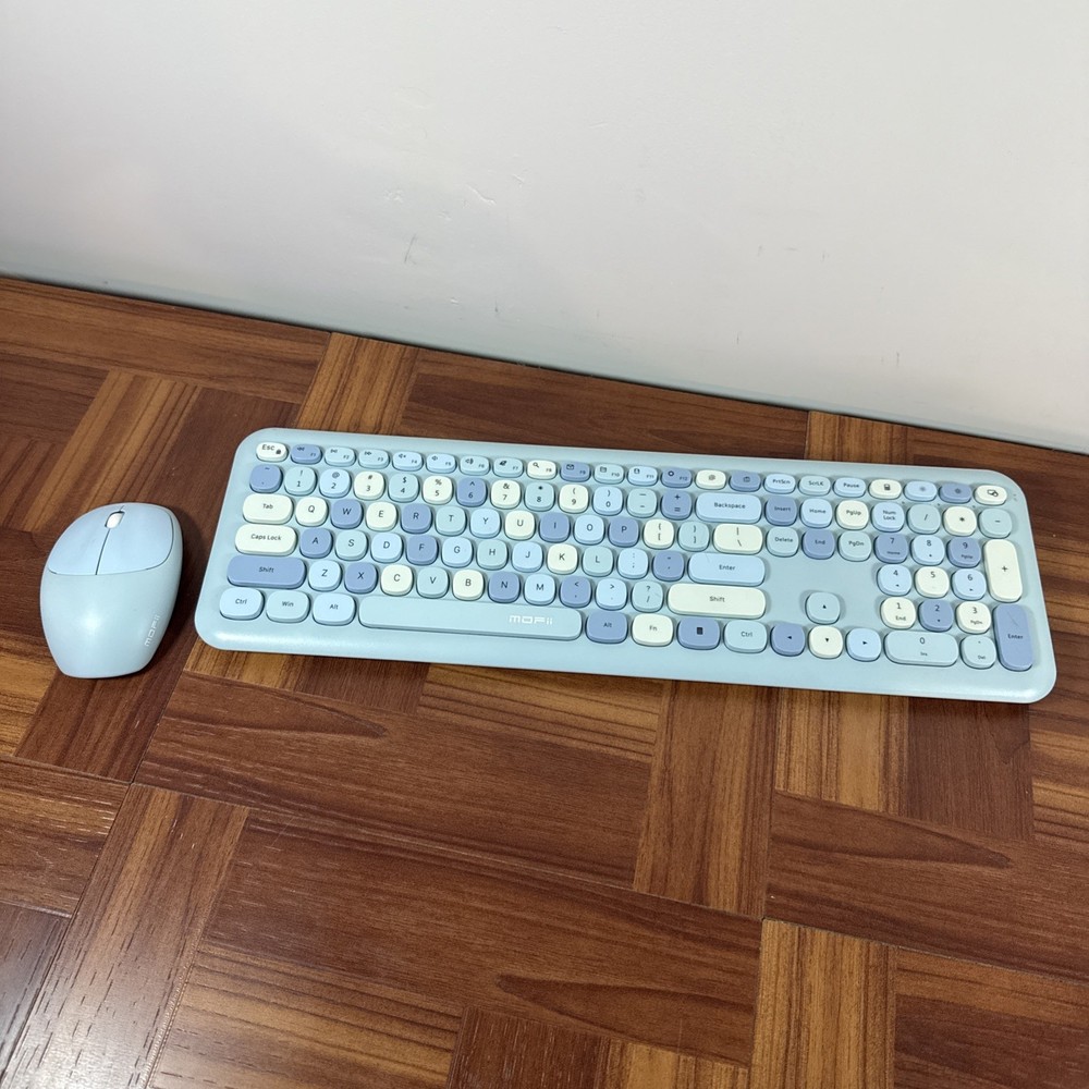 Cute Blue Bluetooth Keyboard & Mouse - FREE S&H