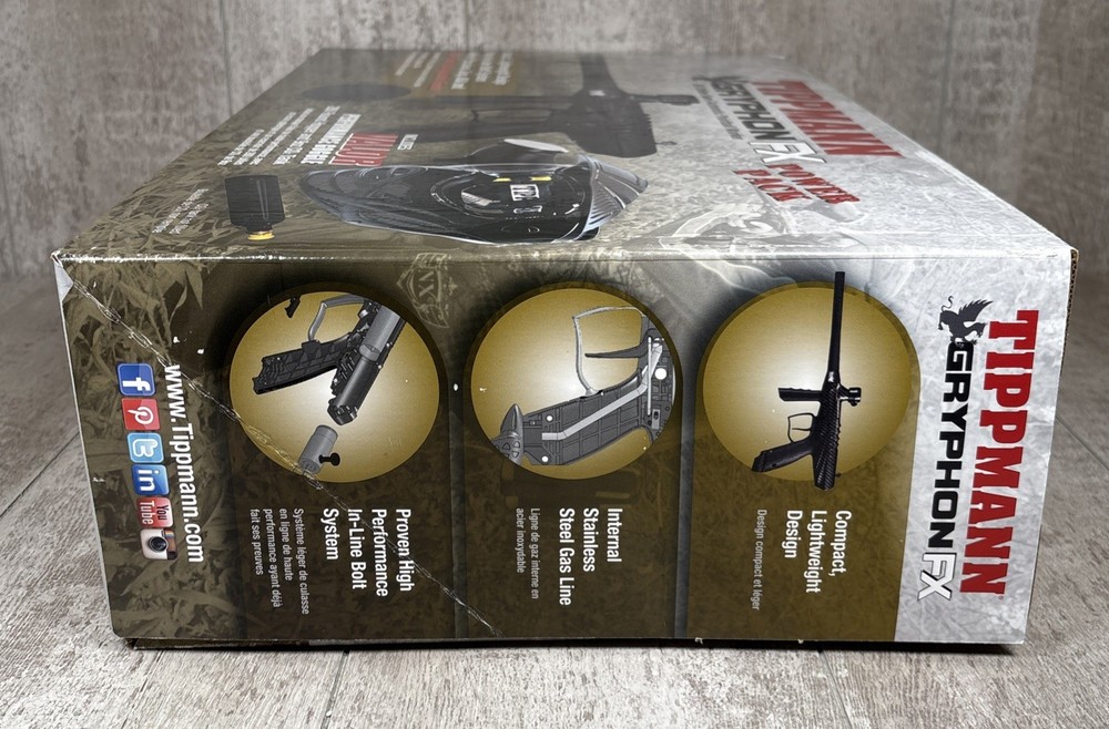 Tippmann Gryphon FX Semi-Automatic .68 Caliber Paintball Marker Power Pack Set