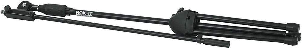 Rok-It Standard Microphone Stand with Fixed Boom Arm and Tripod Base