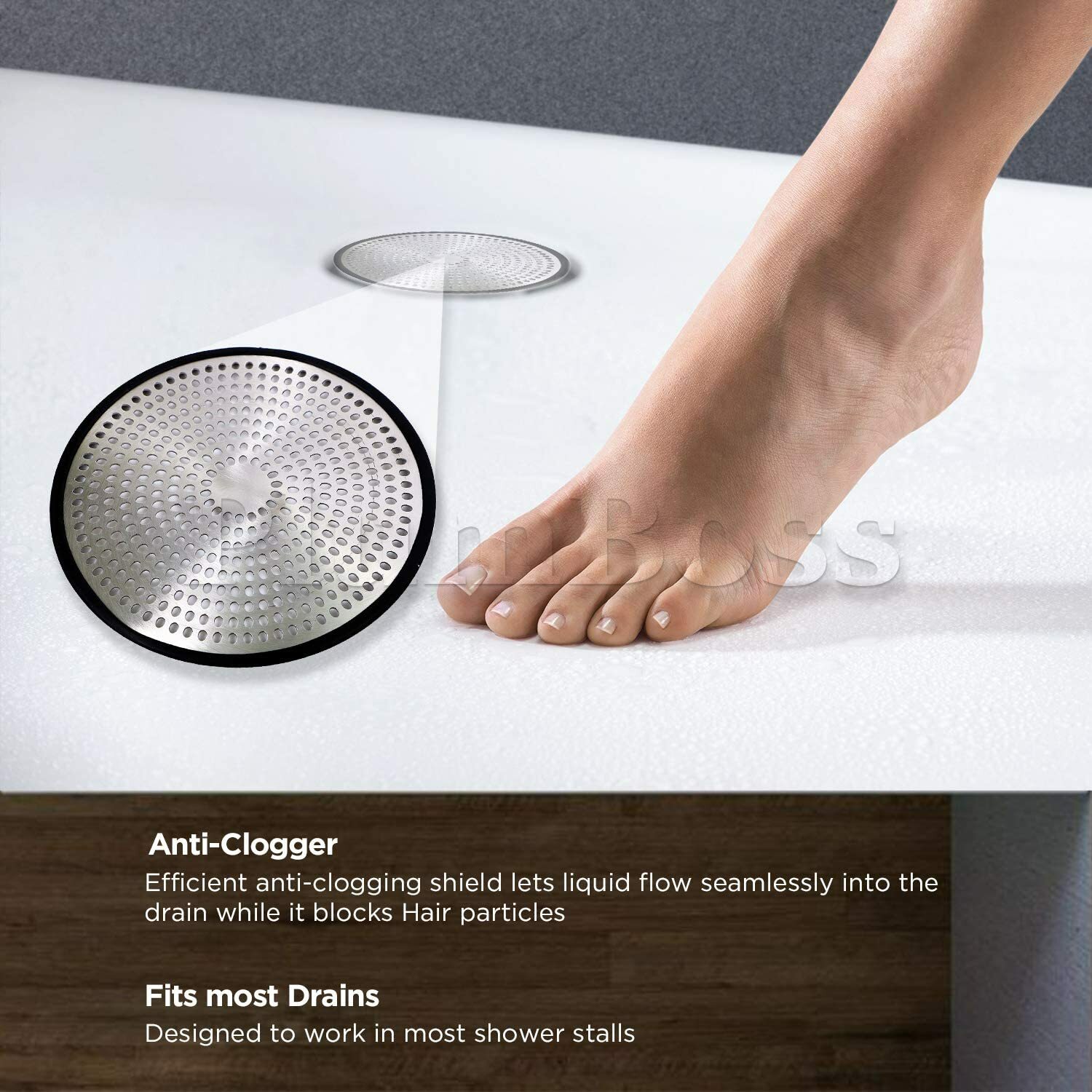 Silicone Hair Catcher Shower Drain Covers Hair Stopper for Bathroom Bathtub USA