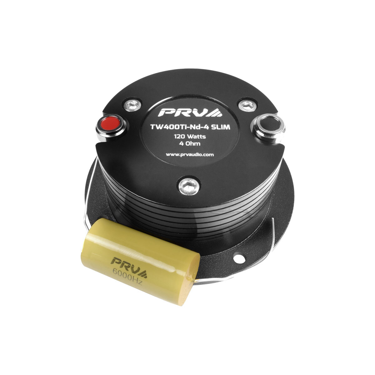 2x PRV 240W Shallow Super Tweeter Neodymium TW400Ti-Nd-4 SLIM 4 Ohm 3" Rounded