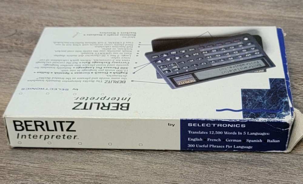 Berlitz Interpreter by Selectronics TR500 Five Language Translator Untested