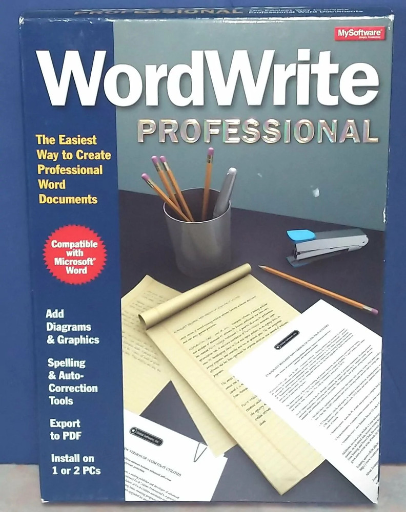 My Software WORDWRITE Professional 2011 Software, New Sealed