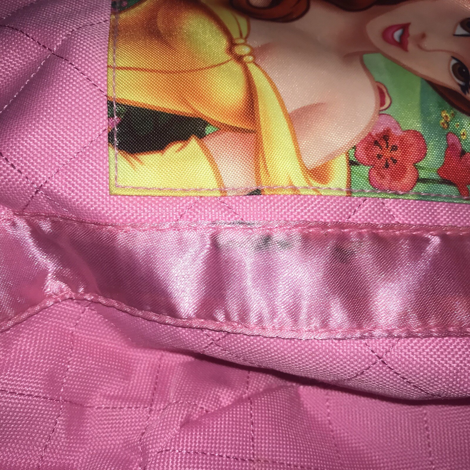 Disney Princess Aurora, Belle & Cinderella Kids Pink Duffle Bag And Sleeping Bag