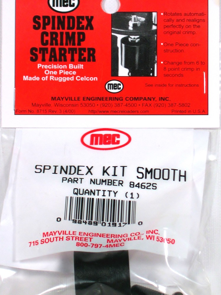 MEC Smooth-Cone Spindex Head for paper cases
