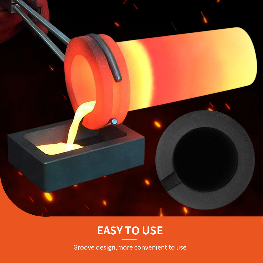 1/2/3KG High Purity Graphite Crucible Smelting Tool for Electric Melting Furnace