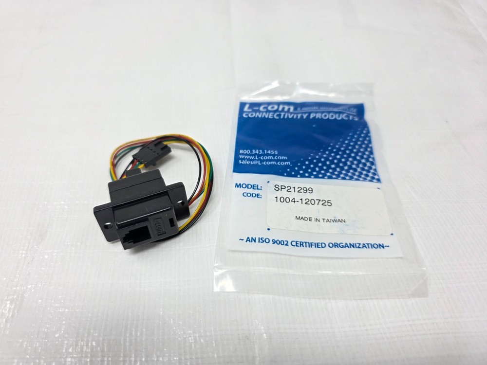 L-com Panel Mounted Modular Panel Jack SP21299 1004-120725