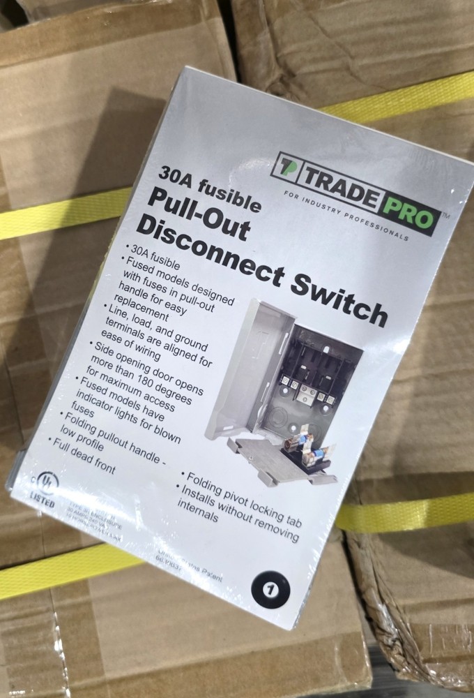 TRADE PRO 30A Fusible Pull-Out Disconnect Switch 2 PACK!!!