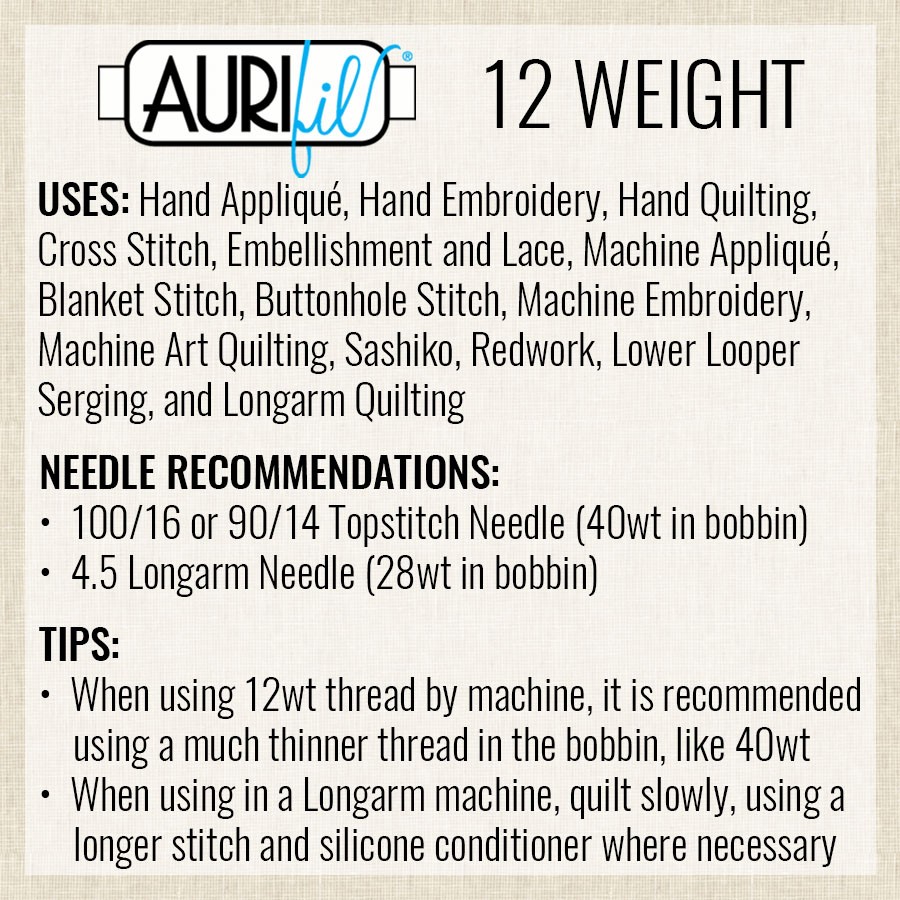 Light Sand 2000 | 12wt Small Spool 50M / 54Y | Aurifil