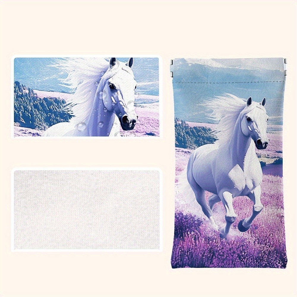 1pc PU Leather Rectangle Eyeglass Cases Eyeglass Sunglasses Protector