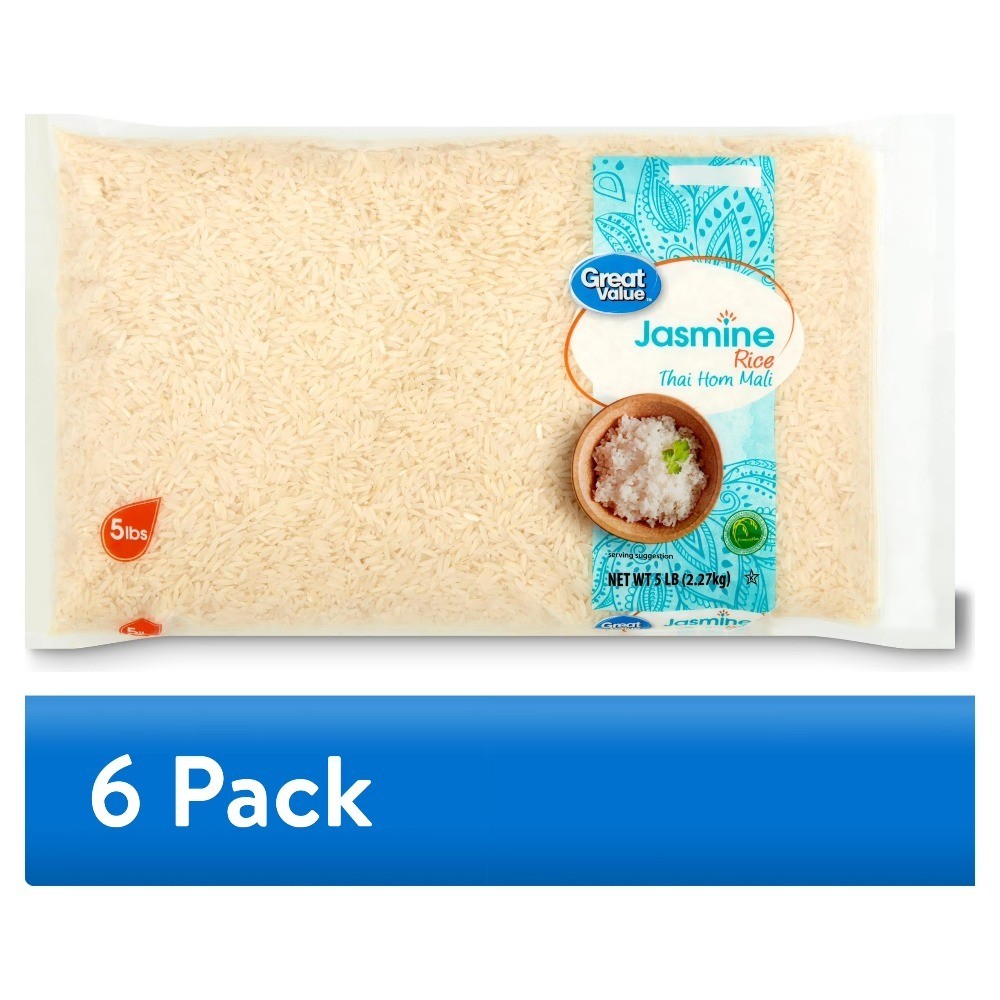 (6 pack) Jasmine Rice, 5 lb